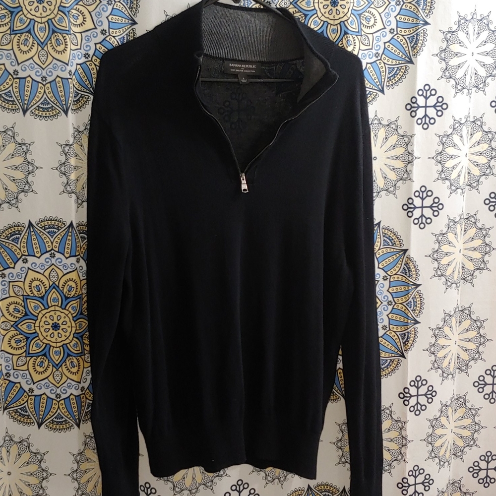 Banana republic Merino Half-Zip 1/4 Sweater

Sz L
